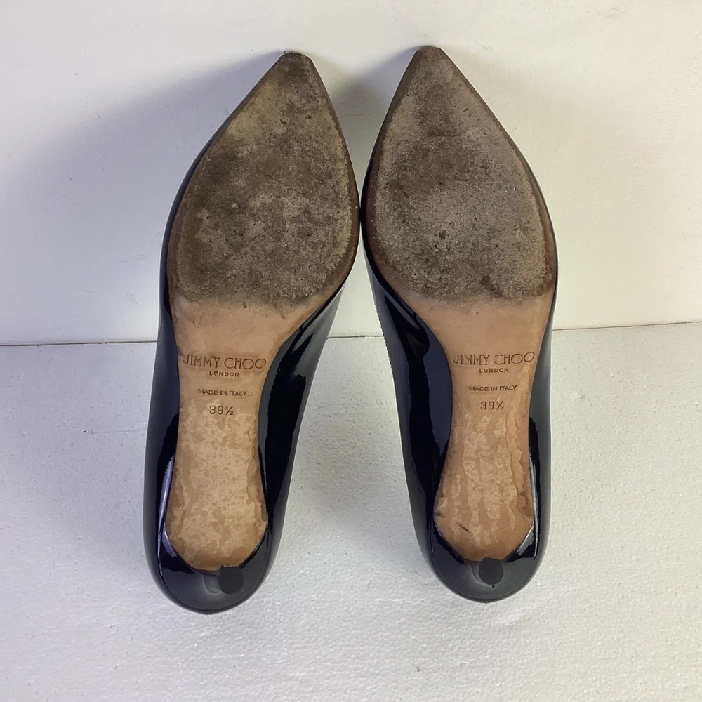 Jimmy Choo Romy Black Patent Pump - 39.5 - Picture 7 of 9